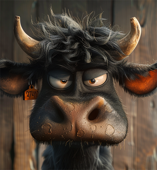 Purple horned monster